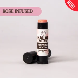 Halal Tallow Rose Scented Lip Balm - 5g