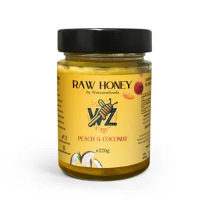 EXCULSIVE! Peach & Coconut Infused - Raw Honey