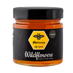 BioHoney Award Winning Great Taste Organic Raw Wildflowers Honey 300g