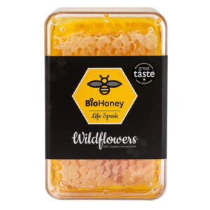 BioHoney Award Winning Organic Raw Wildflowers Honeycomb 200g