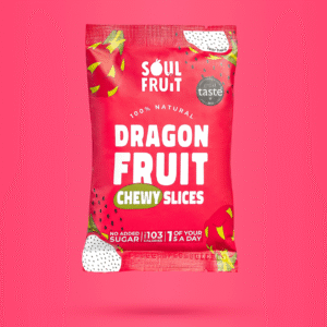 Soft Dried Dragon Fruit Slices (10 Bags)